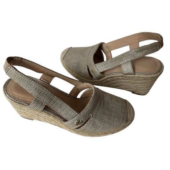 Ralph Lauren Penelopie Wedge Slingback Espadrille Sandals, 6 - Picture 3 of 10